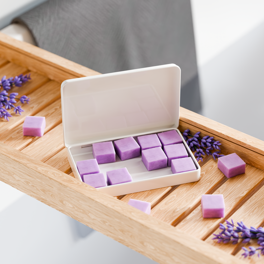 EarthSuds sustainable travel toiletries; dissolvable personal care tablets in carry-on friendly packaging.